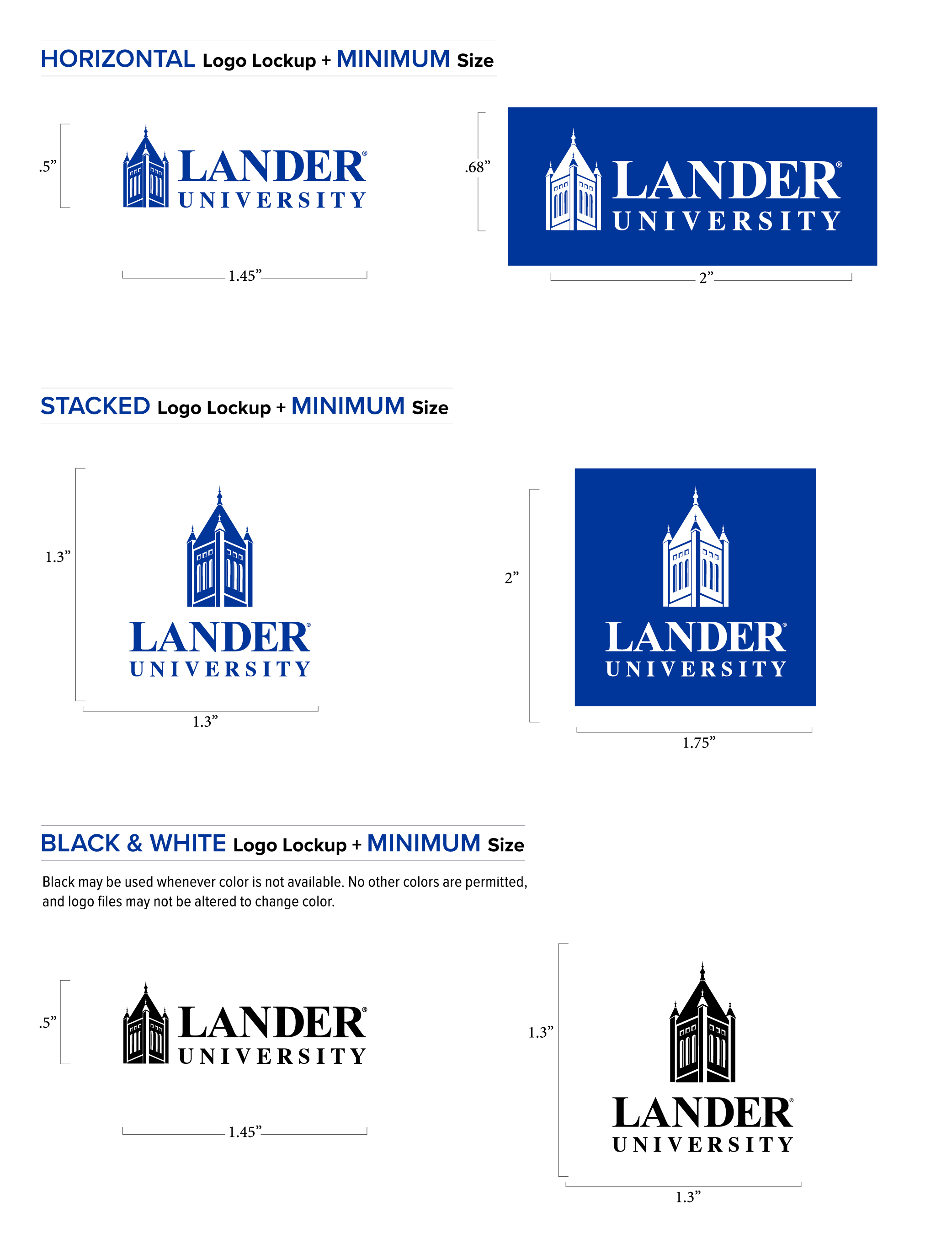 lander logo size