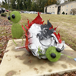 UFO Crash Site sculpture