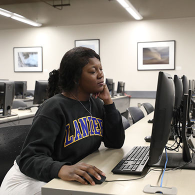Student With computer