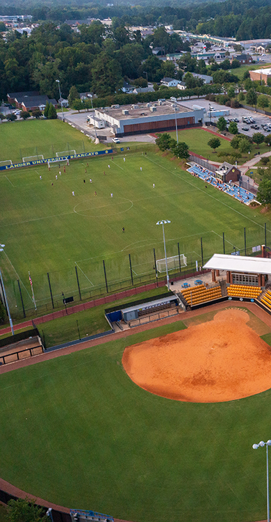 soccer field and softball field