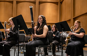 students performing
