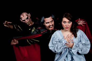 students in Dracula performance