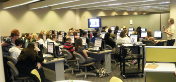 teachers at technology workshop