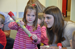 Bethany Long with preschooler 