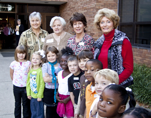 Greenwood Women's Club with children