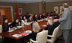 Randy Bouknight with Chinese delegation