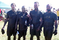 staff after mud run