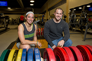 Mariana Martins and Nathan Jones