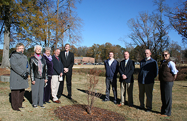 officials at arbor day planting