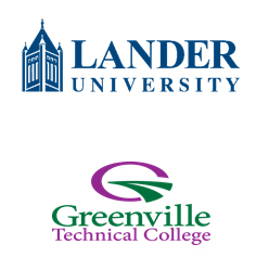 Lander and Greenville Tech logos