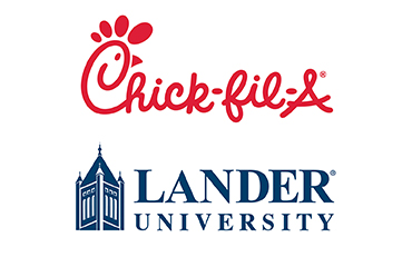 Chick-fil-a and Lander logos