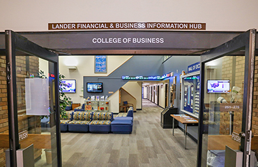college of business lobby