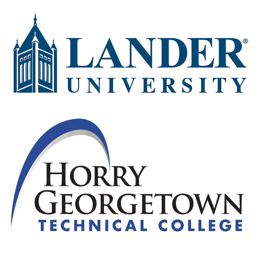 Lander and Horry Georgetown logos