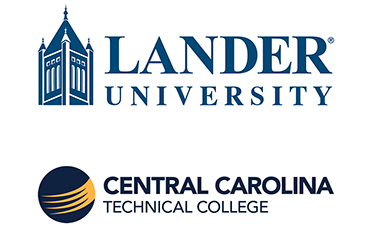 Lander and Central Carolina logos