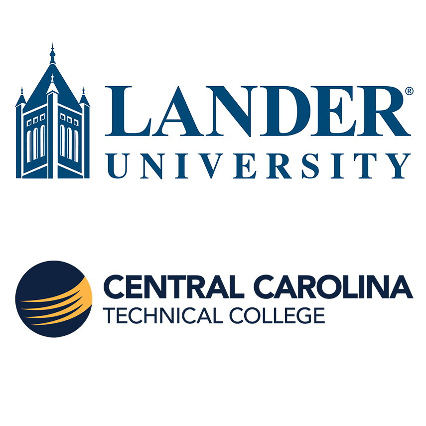 lander and central carolina logos