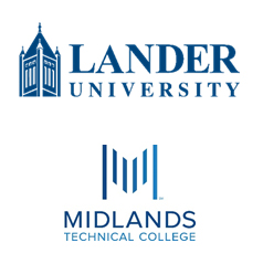 lander and midlands tech logos