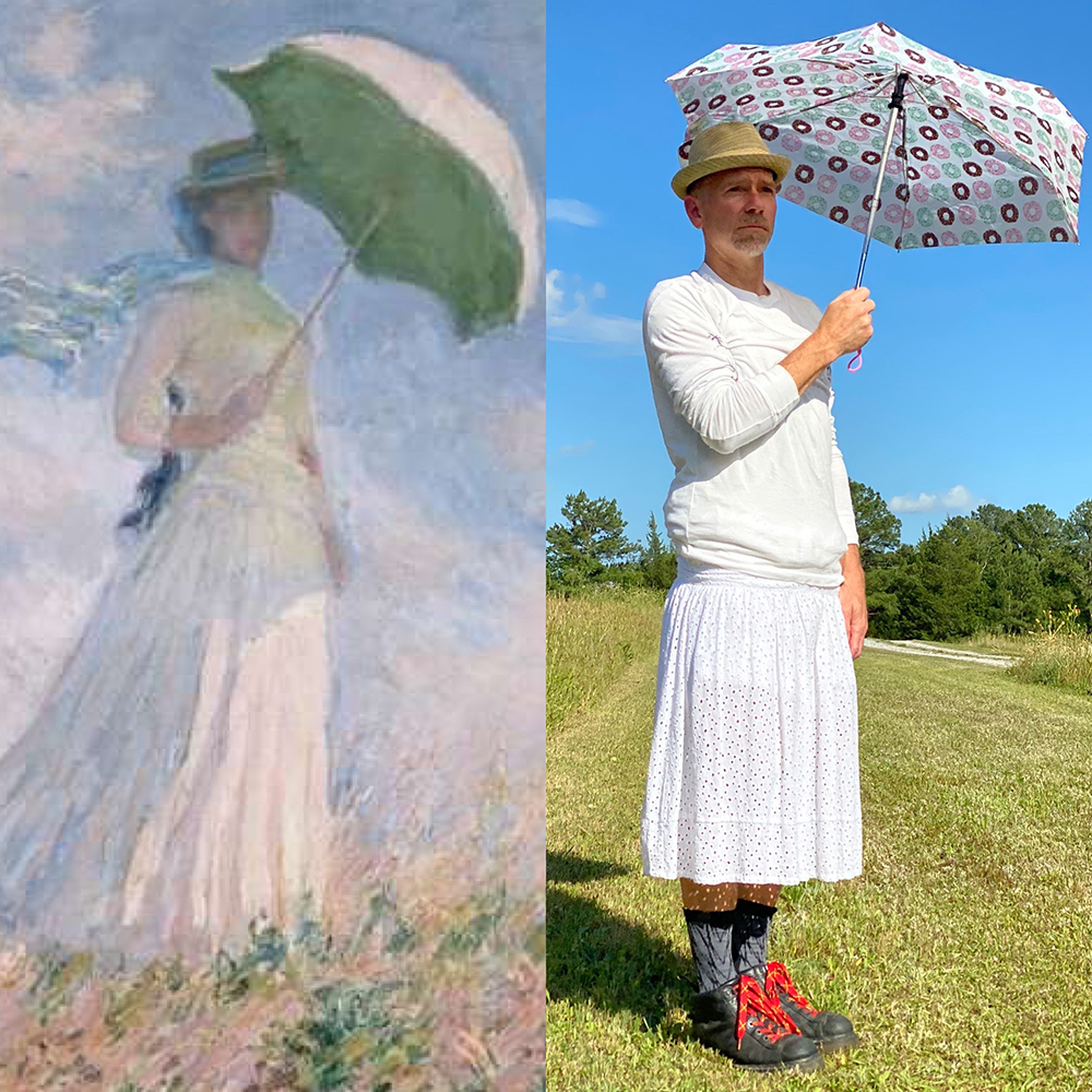 Doug McAbee with painting