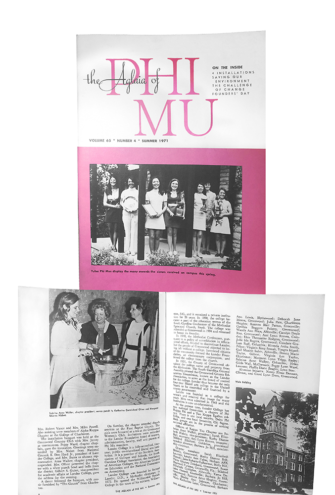 Phi Mu magazines