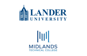 Lander and Midlands Tech logos