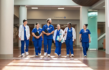 nursing students at hospital