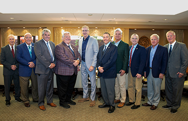 Lander officials with legislators