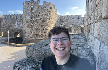 Grace Harvey in Greece