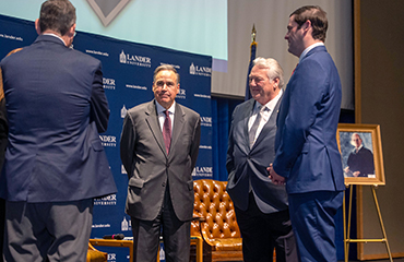 John W. Kittredge with officials