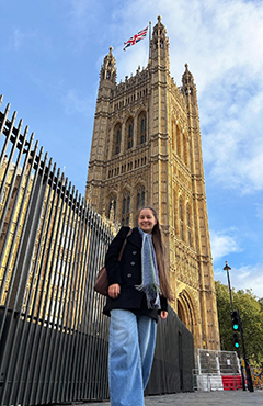 Sylvia Dobbe at Parliament