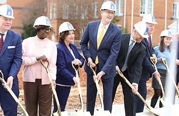 Lander officials at groundbreaking