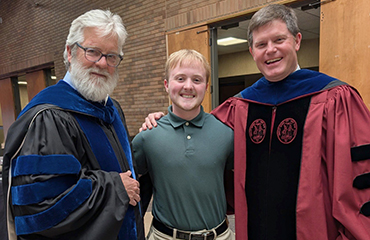 Ashley Woodiwiss, Elias Carls and Lucas McMillan