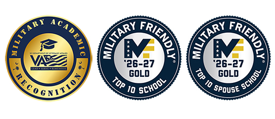 Military Friendly School badges