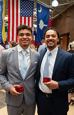 students at ring ceremony