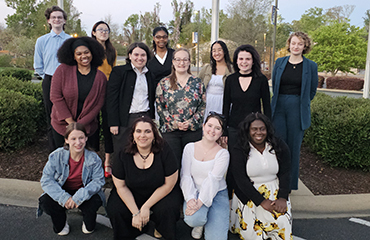 students competing at South Carolina Speech and Theatre Association College Festival