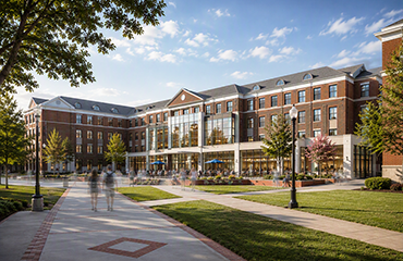 artist rendering of new residence hall