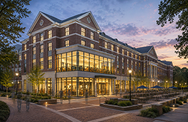 artist rendering of new residence hall