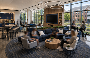 artist rendering of new residence hall